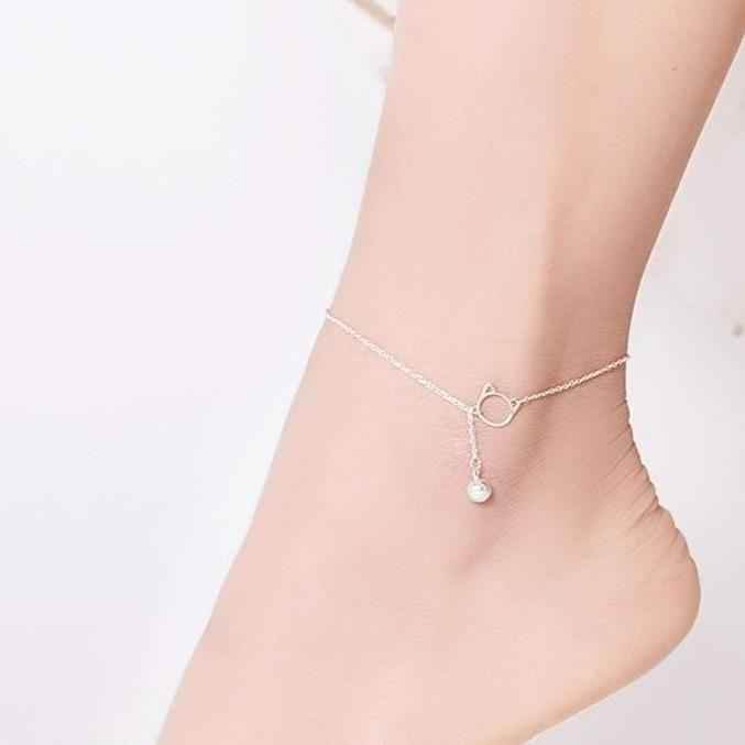 Anklets Charm Jewelry - Ball and Cat - SCT003 - Touchy Style