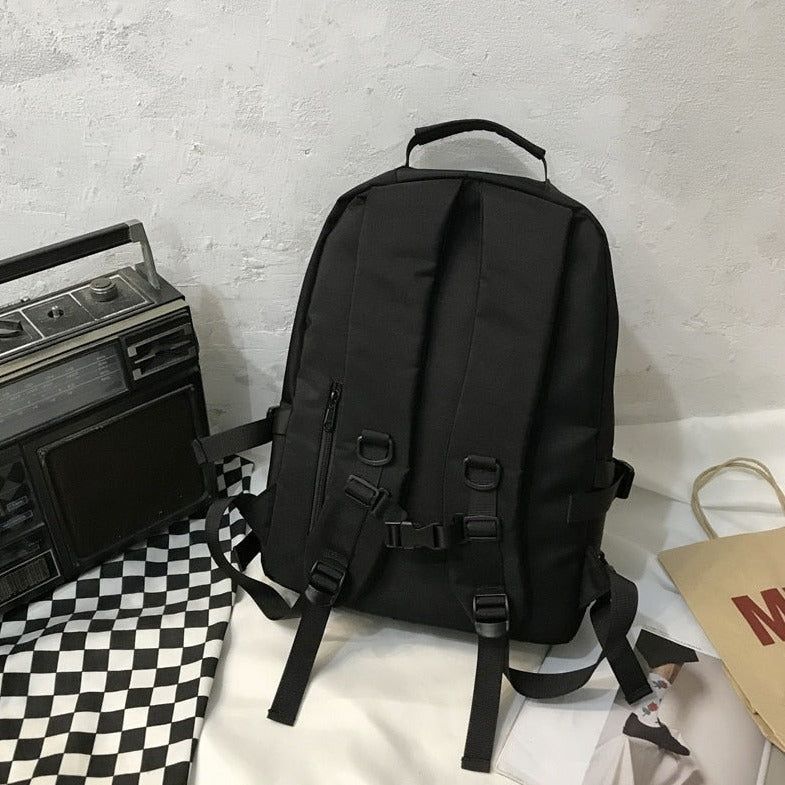 Black Cool Backpack Fashion Women Waterproof Large-capacity School Bag GCBKOS53 - Touchy Style .