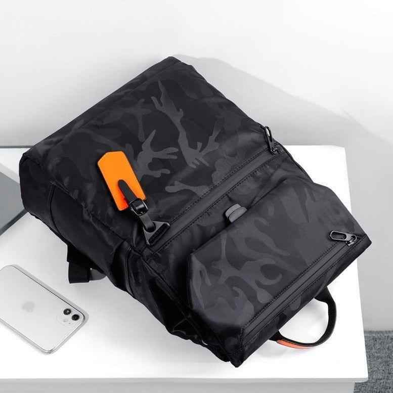 Black Cool Backpacks VCES0400 Laptop Waterproof Backpack - Touchy Style .