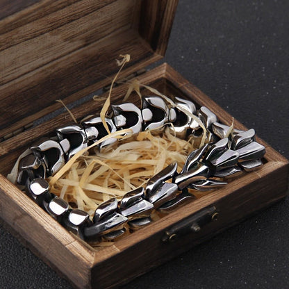 Black Ouroboros Fashion Stainless Steel Bracelets Charm Jewelry BCJNVS32 For Men&