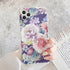 Blue Light Floral Painting Cute Phone Cases For iPhone 13 12 Pro Max XR X XS Max 7 8 Plus 11 - Touchy Style .