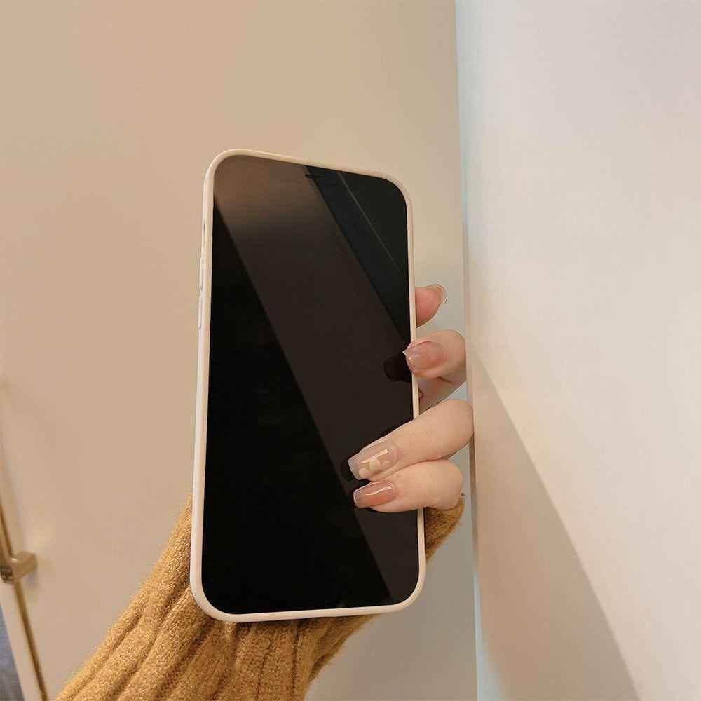 Blue Oil Painting Flowers Cute Phone Cases For iPhone 11 12 13 Pro XS Max X XR 7 8 Plus Se 2 - Touchy Style