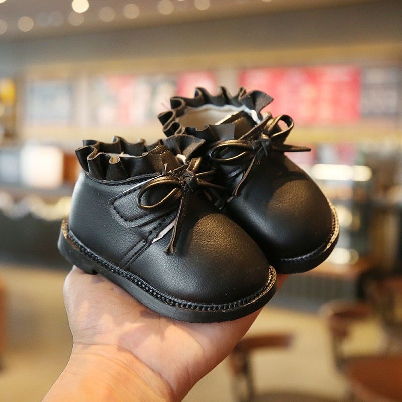 Bowknot Ruffles Boots Toddler Children Girl Casual Shoes RB1135 - Touchy Style .