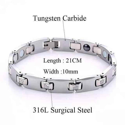 Bracelet Charm Jewelry 2021 Ceramic Opal Tungsten Bangles For Men's & Women's - Touchy Style .