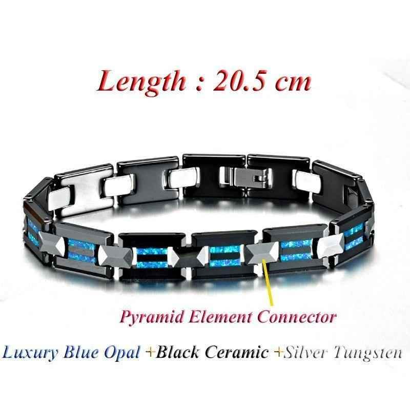 Bracelet Charm Jewelry 2021 Ceramic Opal Tungsten Bangles For Men's & Women's - Touchy Style .