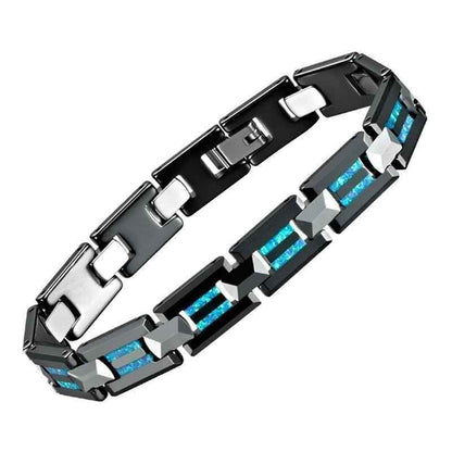 Bracelet Charm Jewelry 2021 Ceramic Opal Tungsten Bangles For Men&