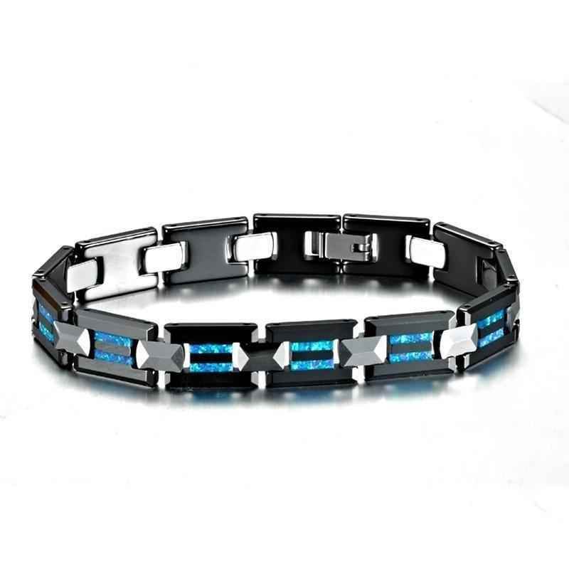 Bracelet Charm Jewelry 2021 Ceramic Opal Tungsten Bangles For Men's & Women's - Touchy Style .
