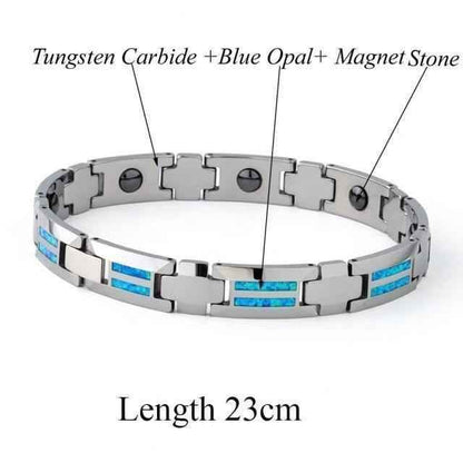 Bracelet Charm Jewelry 2021 Ceramic Opal Tungsten Bangles For Men&