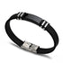 Bracelet Charm Jewelry 2021 Stainless Steel Smooth Glossy Silicone Vintage Bracelet For Men & Women - Touchy Style .