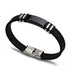 Bracelet Charm Jewelry 2021 Stainless Steel Smooth Glossy Silicone Vintage Bracelet For Men & Women - Touchy Style