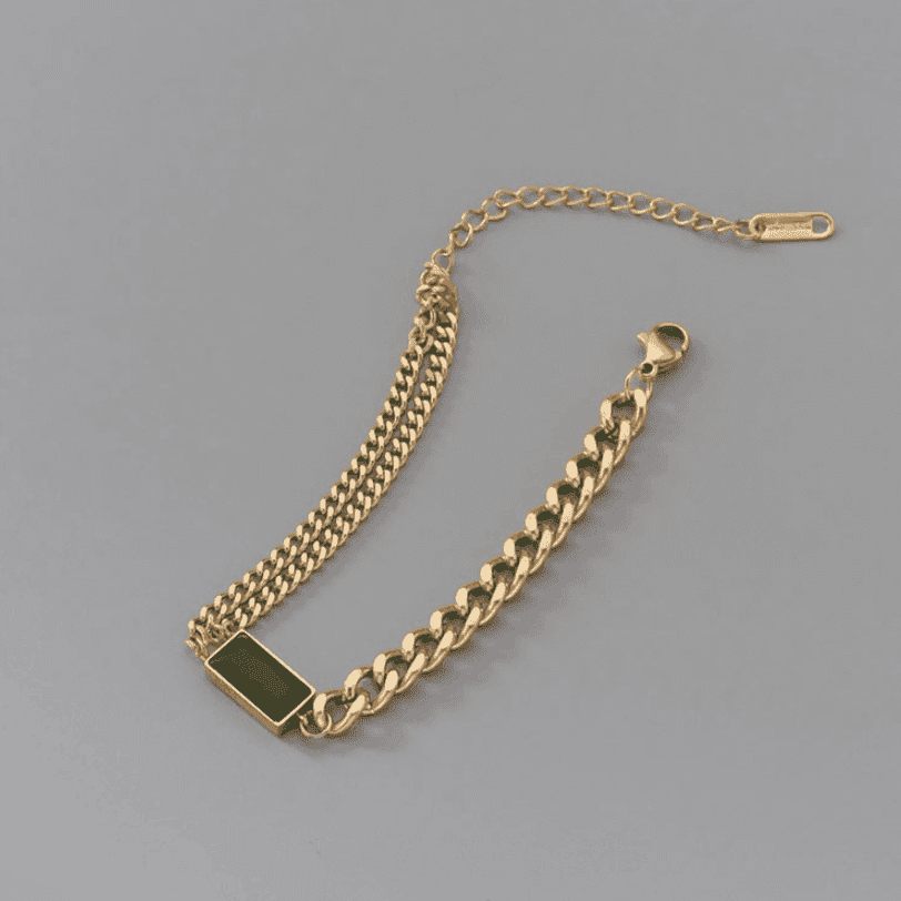 Bracelet Charm Jewelry KKS0944 Stainless Steel Thick Chain Bangles - Touchy Style