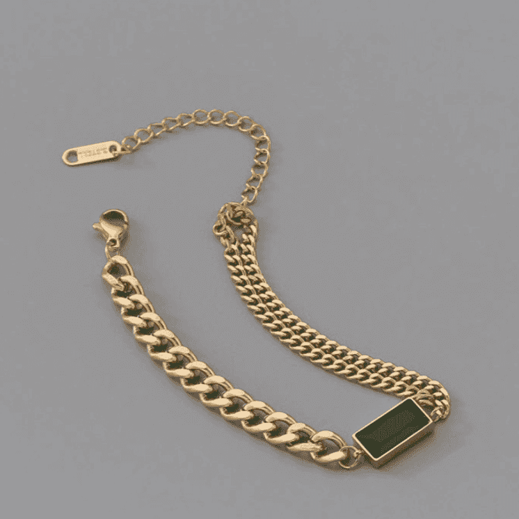 Bracelet Charm Jewelry KKS0944 Stainless Steel Thick Chain Bangles - Touchy Style