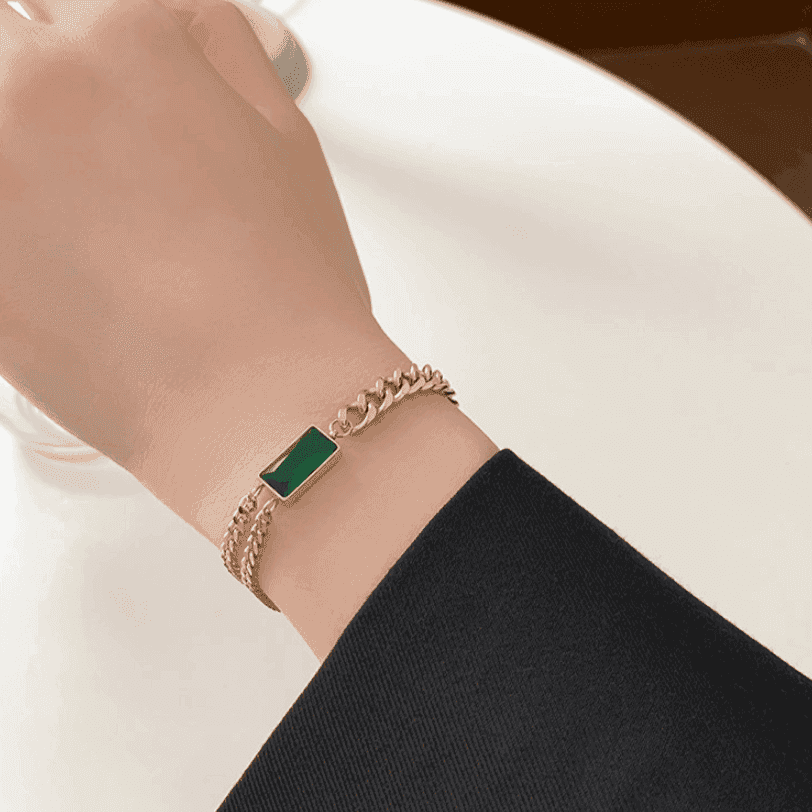 Bracelet Charm Jewelry KKS0944 Stainless Steel Thick Chain Bangles - Touchy Style