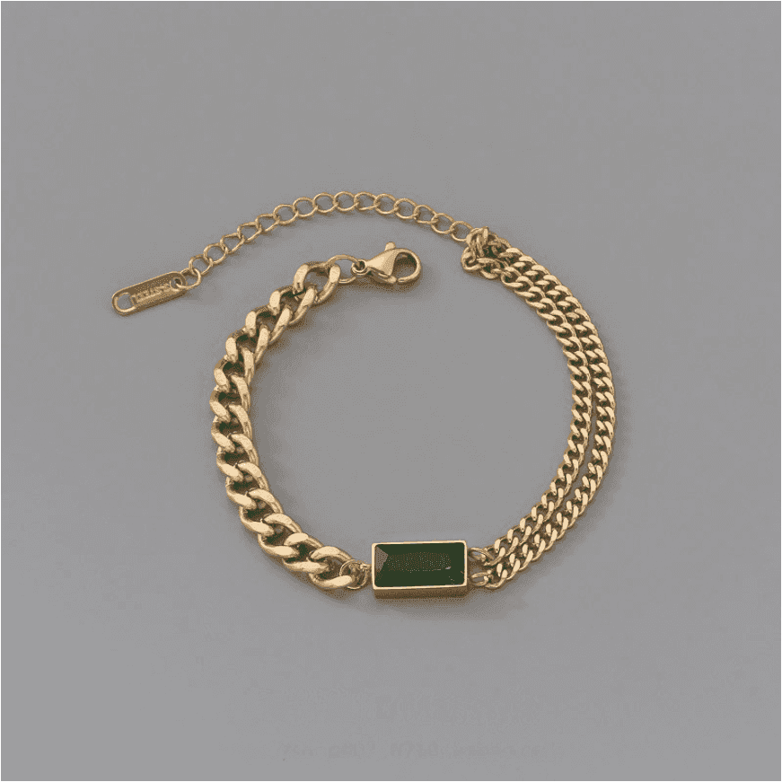 Bracelet Charm Jewelry KKS0944 Stainless Steel Thick Chain Bangles - Touchy Style