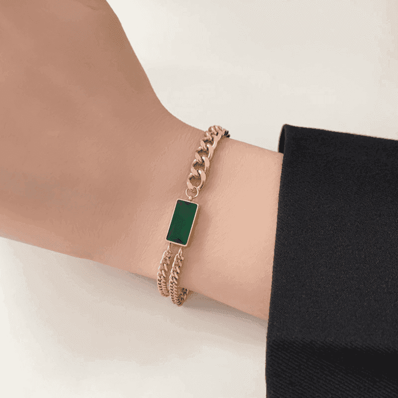 Bracelet Charm Jewelry KKS0944 Stainless Steel Thick Chain Bangles - Touchy Style