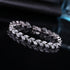 Bracelet Charm Jewelry Trendy 2021 Cubic Zirconia Silver Color Leaf CZ Crystal Bangles - Touchy Style .