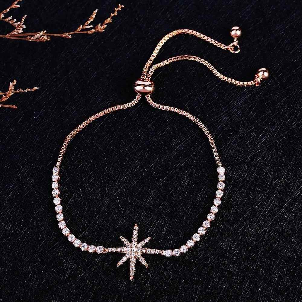 Bracelet Charm Jewelry Trendy Crystal Star Simple Elegant Adjustable Bracelet 2021 - Touchy Style .