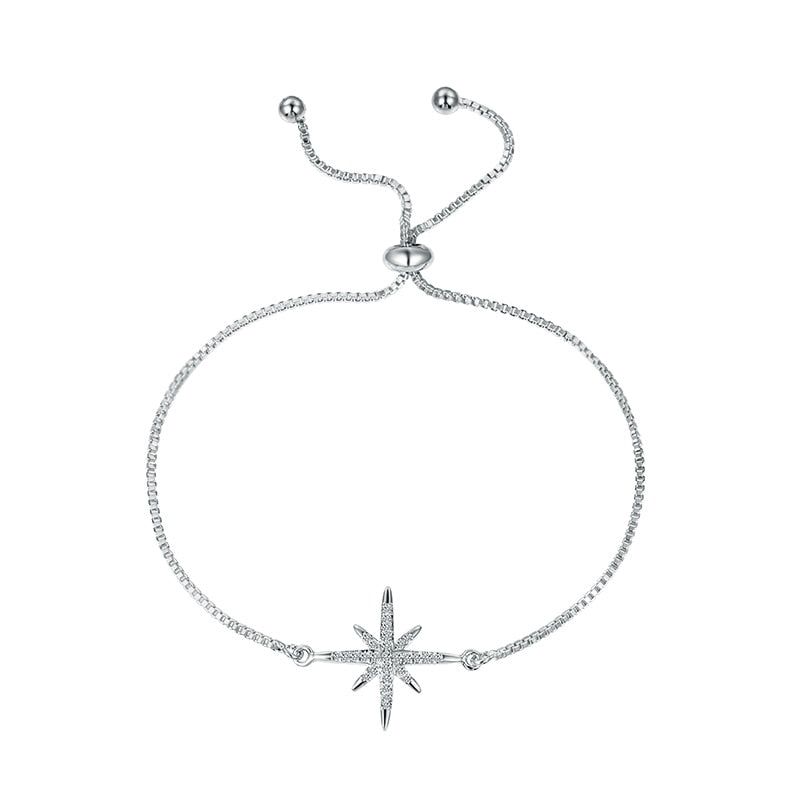 Bracelet Charm Jewelry Trendy Crystal Star Simple Elegant Adjustable Bracelet 2021 - Touchy Style .