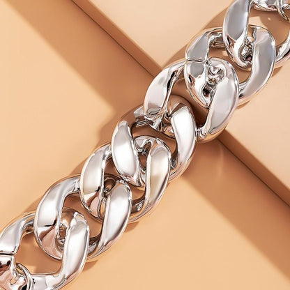 Bracelet Charm Jewelry Vintage Thick Link Chain Pattern K-pop Bracelets 2021 For Men &amp; Women - Touchy Style .