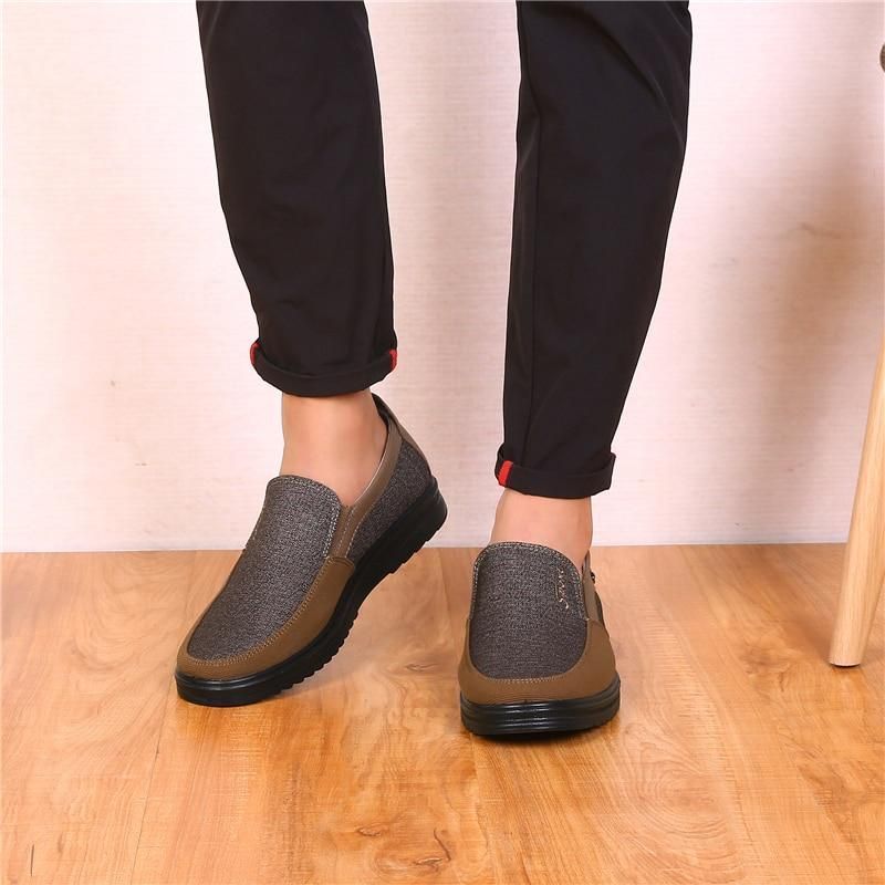 Breathable Fashion Soft Loafers Canvas Men&