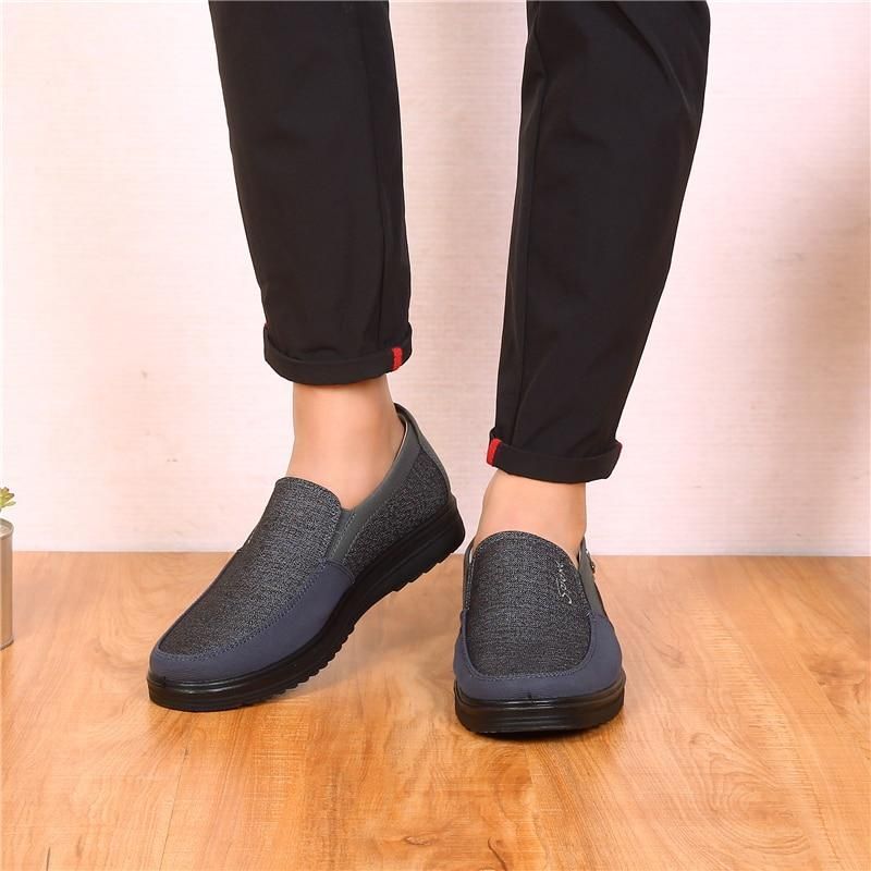 Breathable Fashion Soft Loafers Canvas Men&