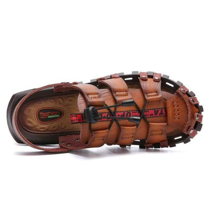 Breathable Leather Brown Men&