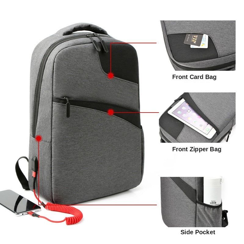 Business Cool Backpack CBROS29 For Men Business Travel Laptop Bag - Touchy Style .