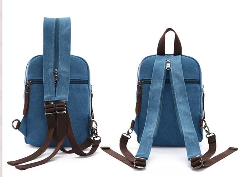 Canvas Korean Style Mini Cool Backpacks For Women&