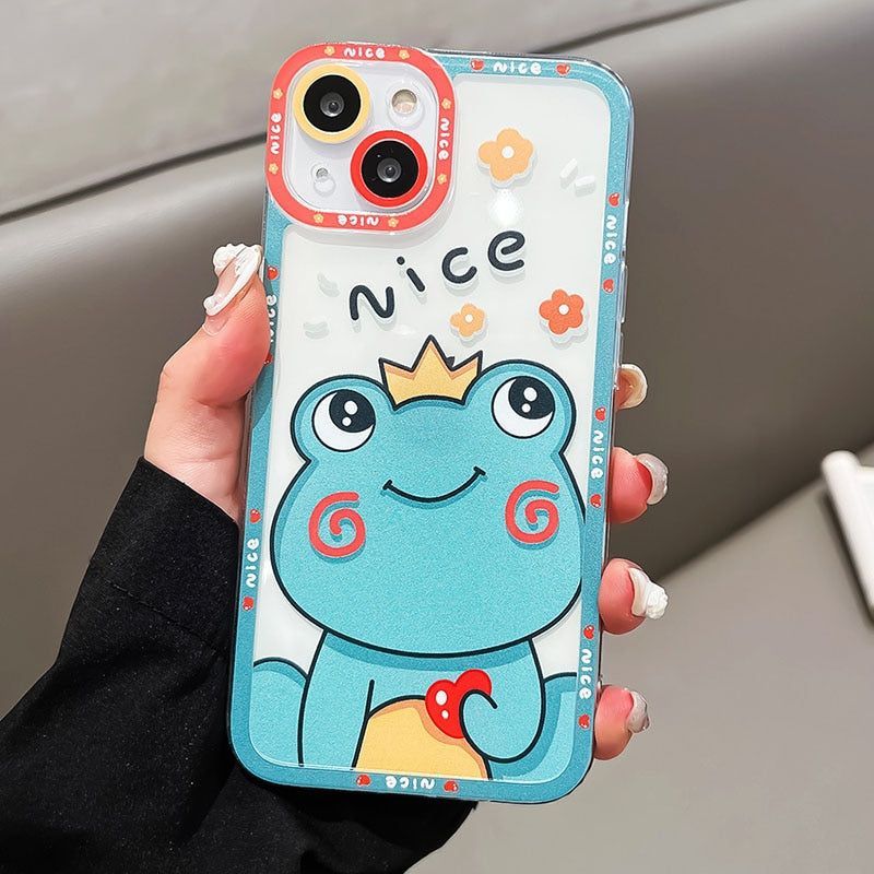 Cartoon Panda Transparent Cute Phone Cases For Galaxy S22 S21 S20 S10 FE Plus Note 10 20 Ultra - Touchy Style .