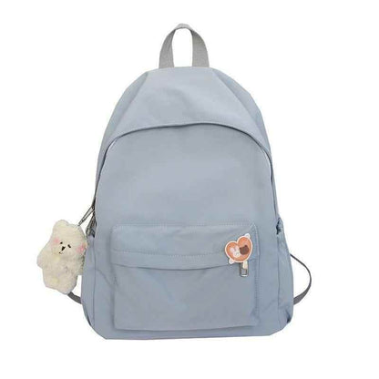 Casual Cool Backpacks For Women Solid Shoulder Bag Nylon School Bag GCB68555 - Touchy Style