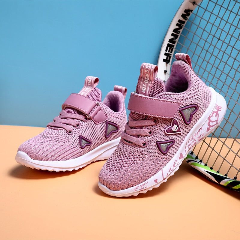 Kids Heart Casual Sneakers Baby Girls Pink Shoes Children Slip On Chunky Sneakers  Boys Brand Sport Sneakers Trainers For Autumn - AliExpress