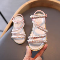 Children's Girls Toddlers Casual Shoes Pearls Princess Sandal UOS310 - Touchy Style .