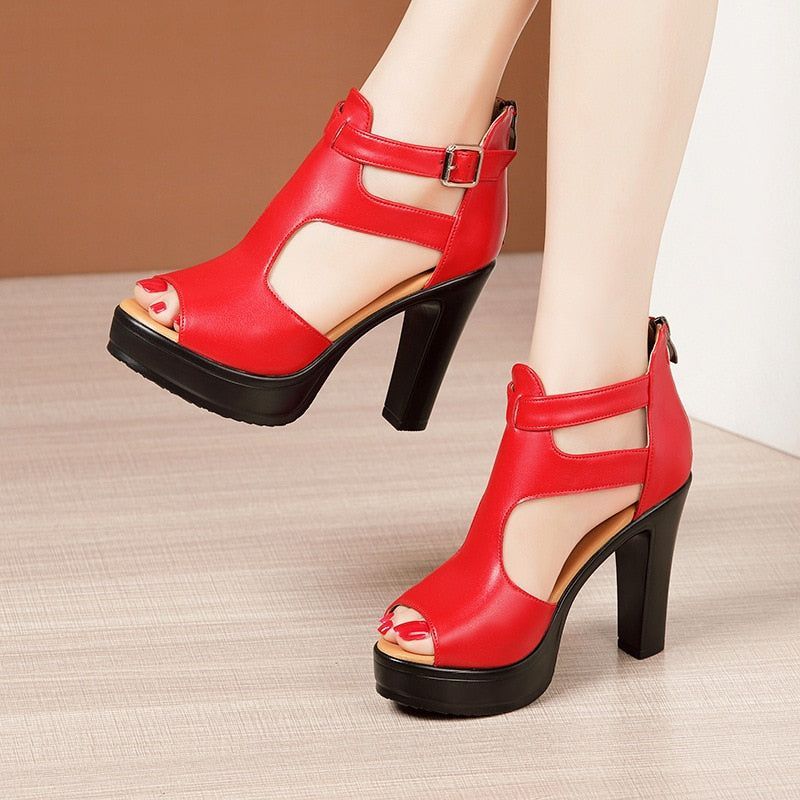 Classic High Heels Gladiator Sandals - Women&