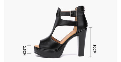 Classic High Heels Gladiator Sandals - Women&