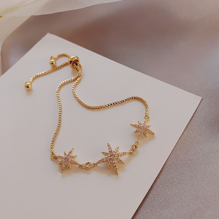 Classic Star Adjustable Bracelet Charm Jewelry BCJY03 Korean Fashion - Touchy Style .