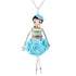 Colorful Crystal Handmade French Doll Necklace Charm Jewelry BOS0325 - Touchy Style .