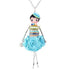 Colorful Crystal Handmade French Doll Necklace Charm Jewelry BOS0325 - Touchy Style