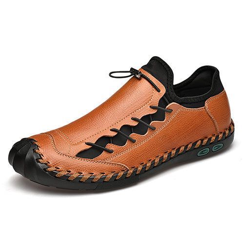 Comfortable Flats Men's Casual Shoes MOS1028 Leather Loafers - Touchy Style .