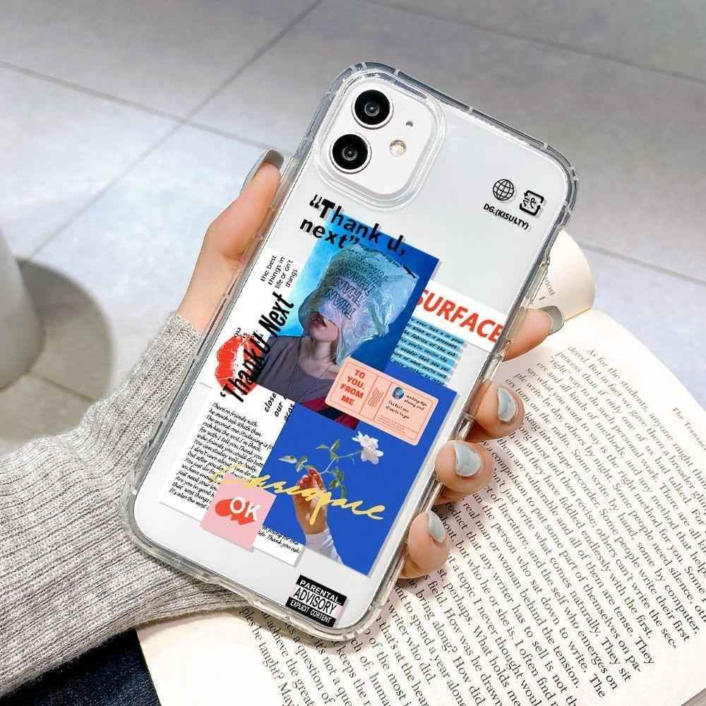 Comics Notes Label Cute Phone Cases For iPhone 13 12 Pro MAX 11 12mini XS X XR 6 8 7 Plus - Touchy Style .