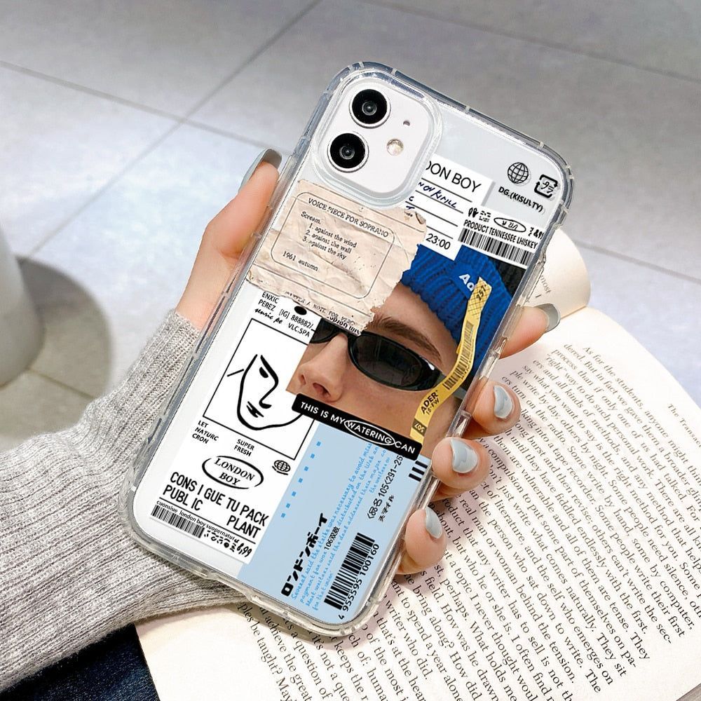 Comics Notes Label Cute Phone Cases For iPhone 13 12 Pro MAX 11 12mini XS X XR 6 8 7 Plus - Touchy Style .