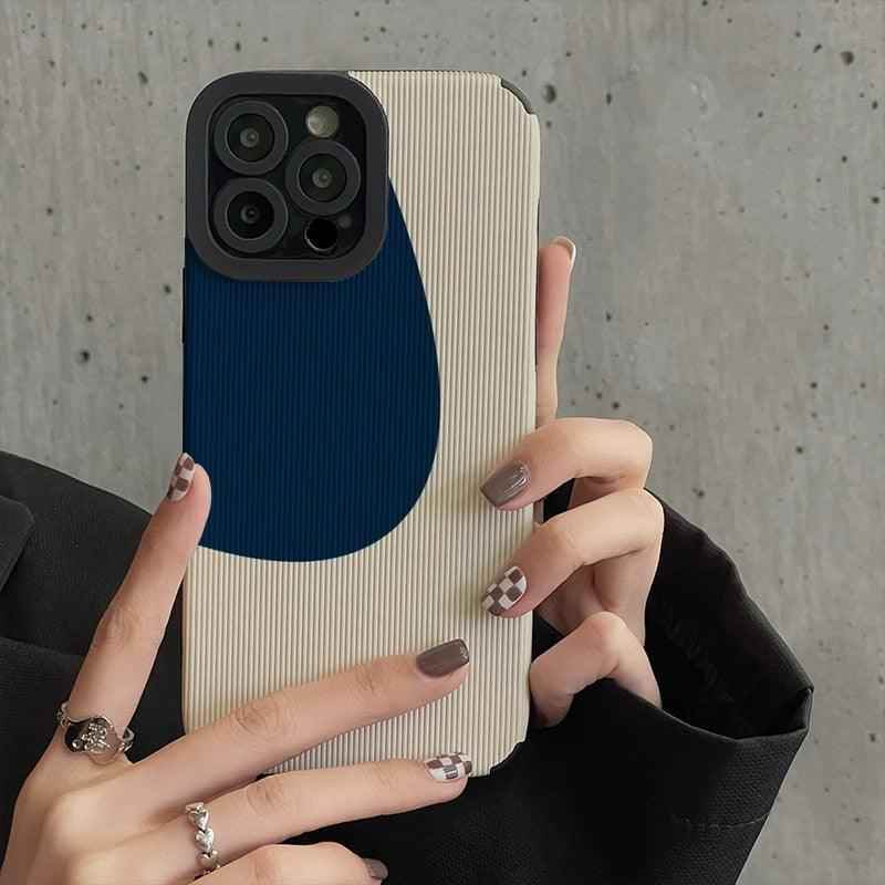 Cover your iPhone 14, 13, 12, 11, Pro Max, Mini, 6, 7, 8 Plus, and SE 2 with the Graffiti Blue Creamy Cute Phone Cases. - Touchy Style