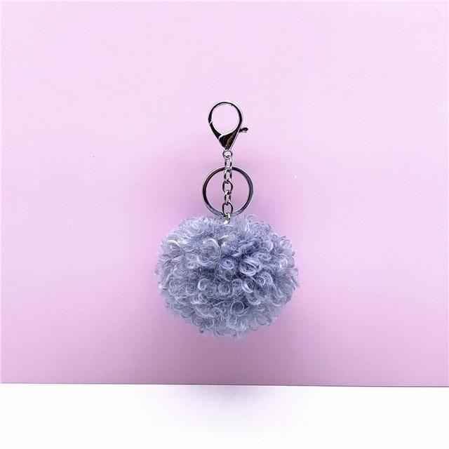 Curly cute Doll Unique Keychains - Plush Pom-Pom - k4212 - Touchy Style