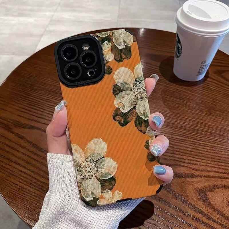 Cute Gardenia Flower Phone Case for iPhone 14, 13, 12, 11 Pro Max, 14 Plus, X, XR, XS Max, 12 Mini, 13 Mini, 7 Plus, 8 Plus, and X Cover - Touchy Style
