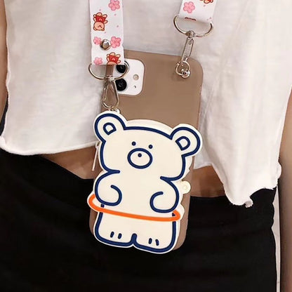 Cute Phone Cases For iPhone 12 12 Pro Max 6Plus 6s 7 8 Plus X XR XS MAX/11 Pro Max SE 3D Big Bear Faces - Touchy Style .