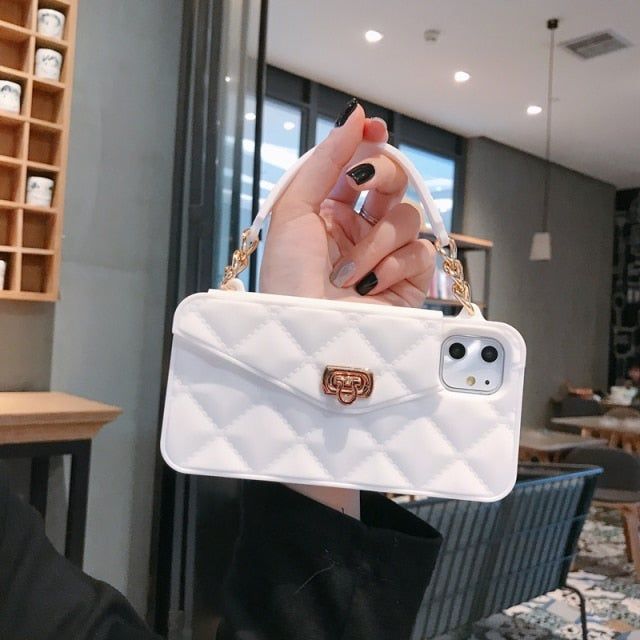 Cute Phone Cases For iPhone 13 12 11 Pro Max 6 7 8 Plus X XR XS Max Handbag Wallet A - Touchy Style .