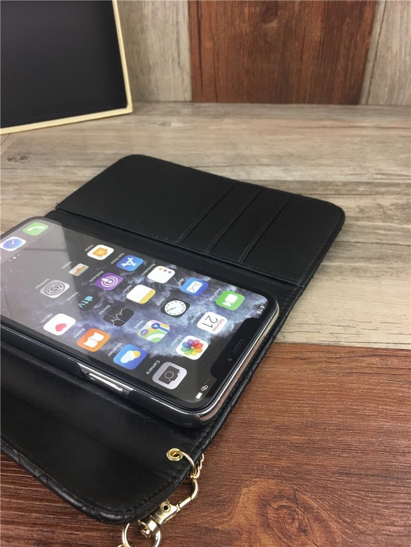 Cute Phone Cases For iPhone 13 12 Mini 11 Pro XS MAX X XR 6S 7 8 Plus SE Leather Wallet - Touchy Style .