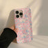Cute Pink Flowers Garden Hard Phone Case Cover for iPhone 14, 13, 12, 11 Pro Max, Xr, Xs, 7, 8, and 14 Plus - Touchy Style