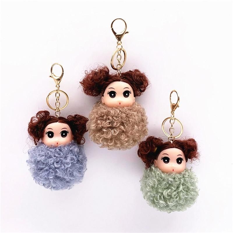 Touchy Style New Curly Cute Fur Key Chain