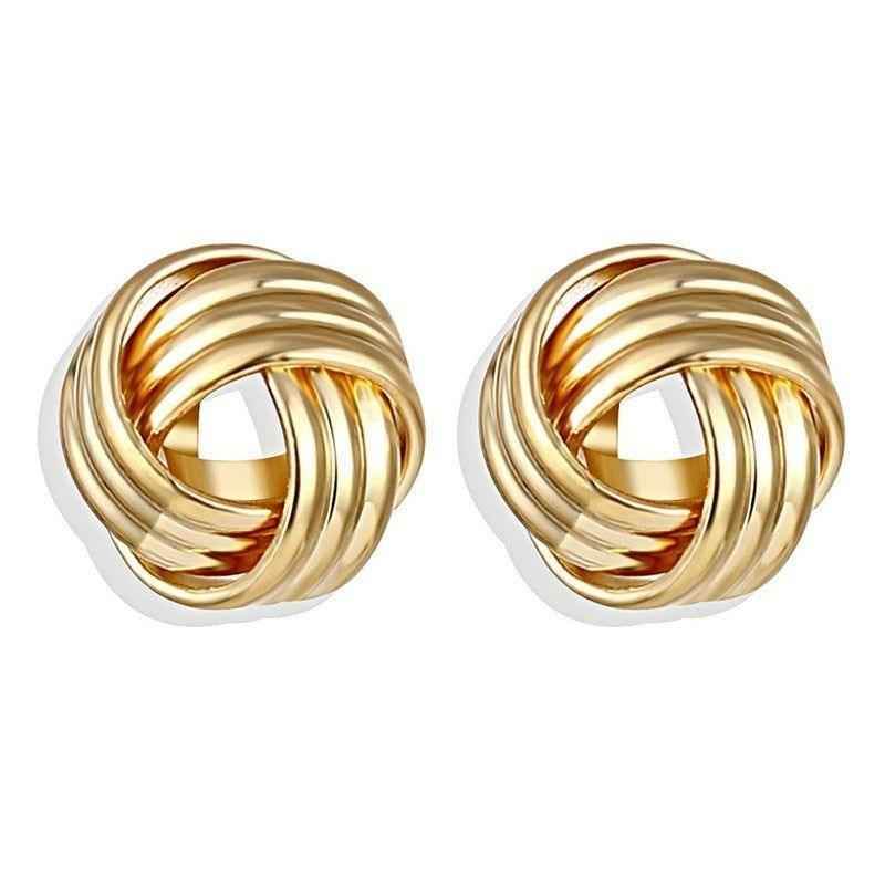 Earring Charm Jewelry 2021 Big Circle Round Hoop Earrings Statement Golden Punk Charm - Touchy Style .