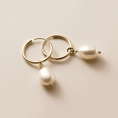 Earring Charm Jewelry Genuine 925 Sterling Silver Natural Freshwater Baroque Pearl Earrings 2021 - Touchy Style .